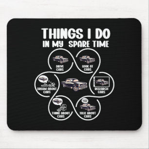 My Things Spare Time Classic Car Mouse Pad