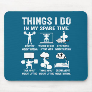 My Things Spare Time Hobby Weight Mouse Pad