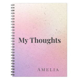 My Thoughts Aesthetic Notebook