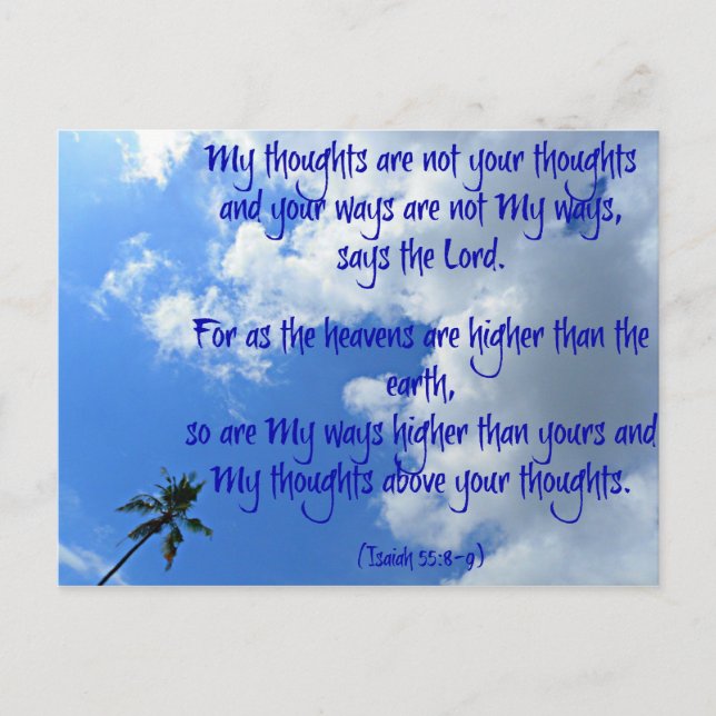 My thoughts postcard (Front)