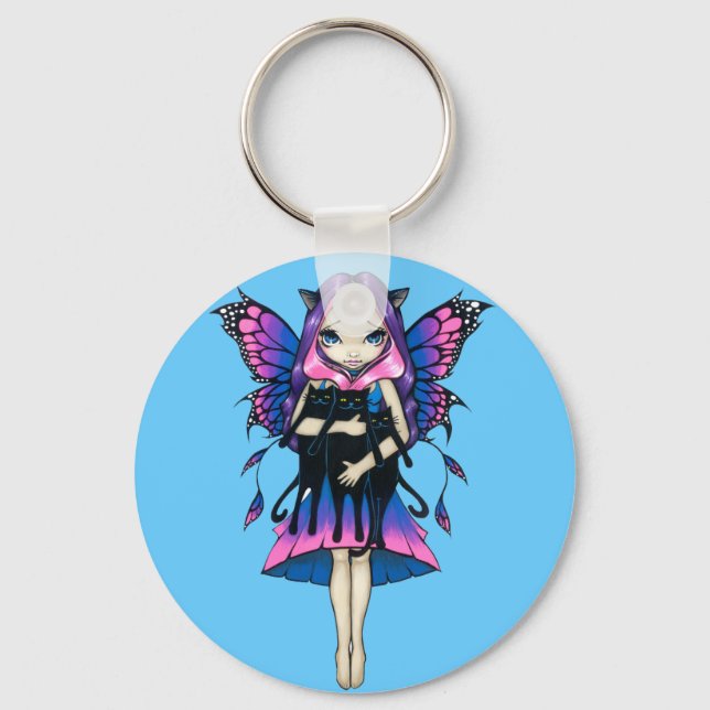 "My Three Kitties" Keychain (Front)