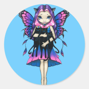 "My Three Kitties" Sticker