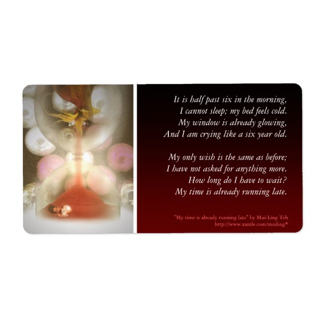 My time is already running late (Front)