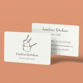 My tiny kitchen Catering Business Card