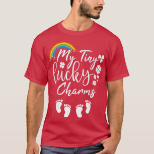 My Tiny Lucky Charms Pregnancy Reveal St Patrick's T-Shirt