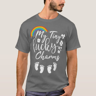 My Tiny Lucky Charms Pregnancy Reveal St Patrick's T-Shirt