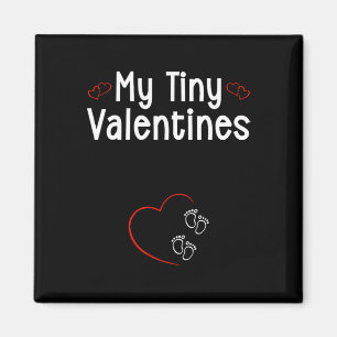 My Tiny Valentines Twins By Pregnancy Announcement Magnet