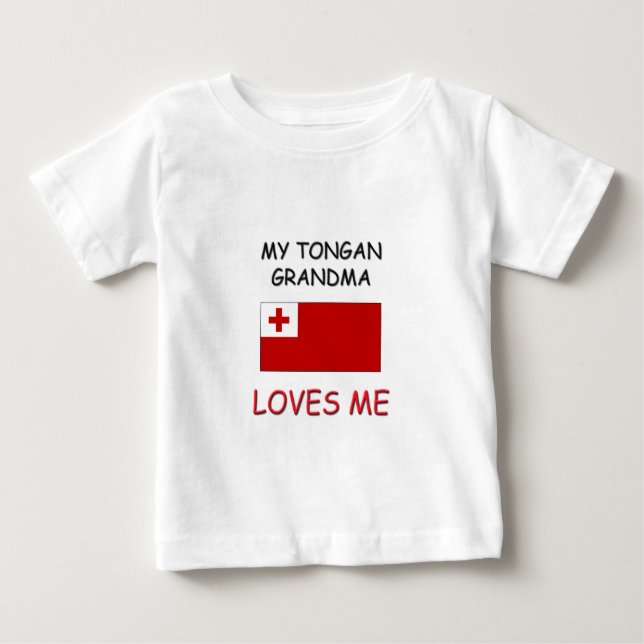 My Tongan Grandma Loves Me Baby T-Shirt (Front)