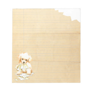 My Toy Poodle Ate My Homework Notepad