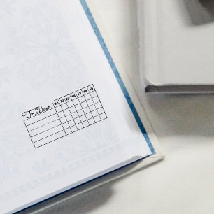 My Tracker Journal  Rubber Stamp