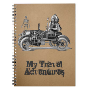 My travel adventures spiral notebook