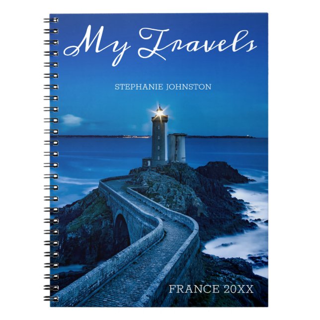 My Travels Personalised France Travel Journal (Front)