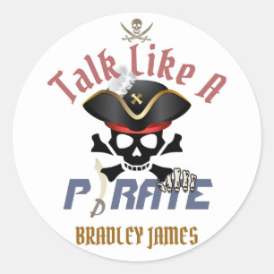 My Treasure International Talk Like a Pirate day Classic Round Sticker