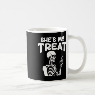 My Treat Skeleton Matching Halloween Costume Hes Coffee Mug