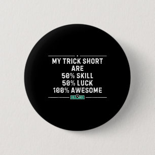 My Trick Shot Billiards Vintage Pool Player Funny 6 Cm Round Badge