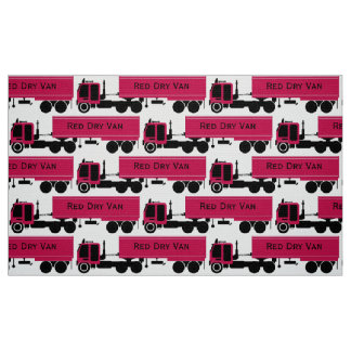 My Trucking Company Novelty Print Fabric