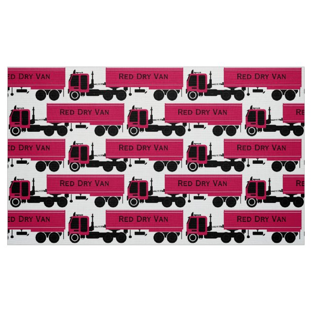 My Trucking Company Novelty Print Fabric (Fat Quarter)