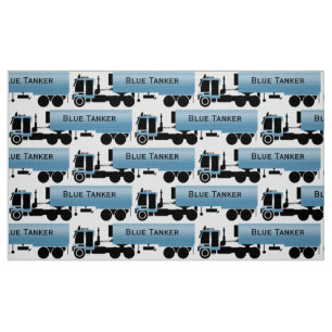 My Trucking Company Novelty Print Fabric