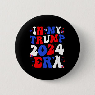 My Trump 2024 Era Groovy Take America Back Trump 2 6 Cm Round Badge
