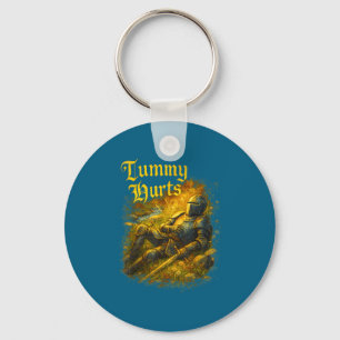 My Tummy Hurts Medieval Knight Ibs Stomach Ache Ga Key Ring