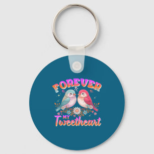 My Tweetheart Forever Valentines Day Love Couple B Key Ring