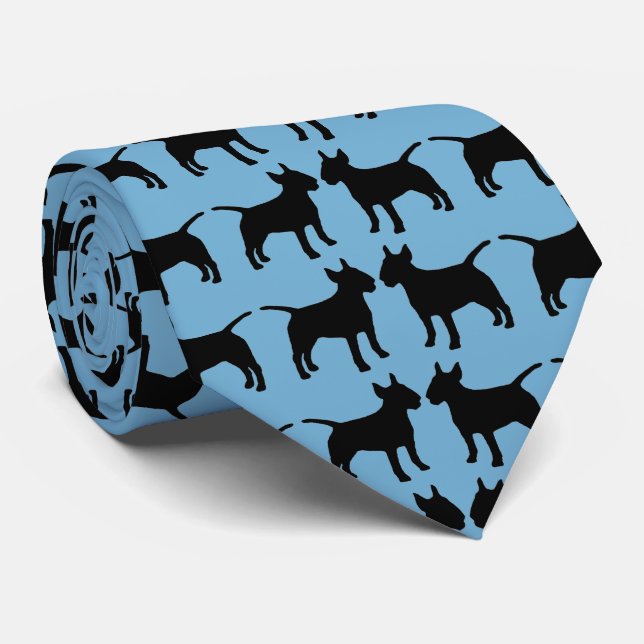 My Two Bull Terriers Dogs Tie (Rolled)