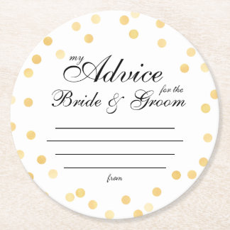 my "two cents" round paper coaster