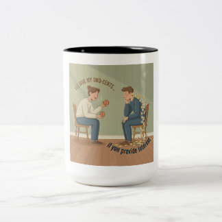 My Two Cents Two-Tone Coffee Mug