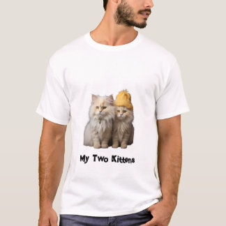 My Two Kittens, single connection: always together T-Shirt