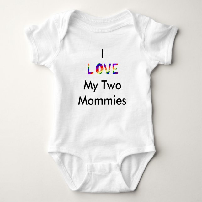 My Two Mommies Baby Bodysuit (Front)