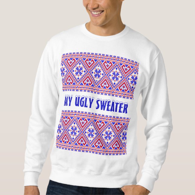 MY UGLY SWEATER Personalised Christmas Sweatshirt (Front)