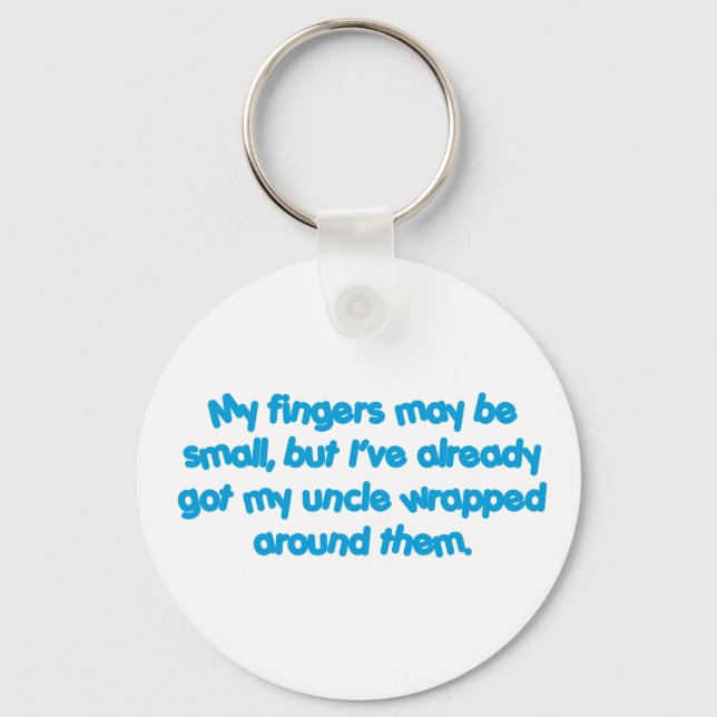 My Uncle's Wrapped (Blue) Key Ring (Front)