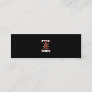My Uncle Is A Firefighter Mini Business Card