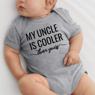 My uncle is cooler than yours baby bodysuit