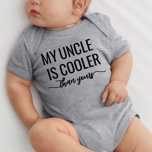 My uncle is cooler than yours baby bodysuit (Creator Uploaded)
