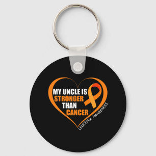 My Uncle Is Stronger Than Cancer Leukaemia Awarene Key Ring