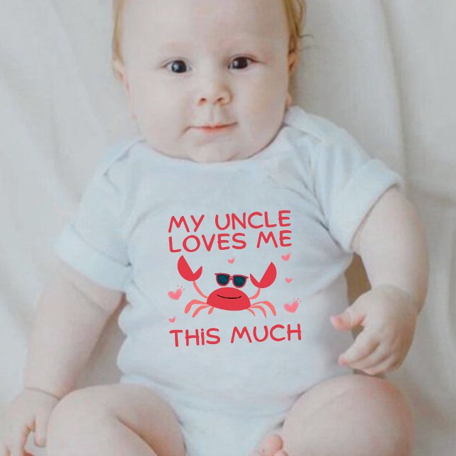 My uncle loves me this much baby bodysuit (Creator Uploaded)