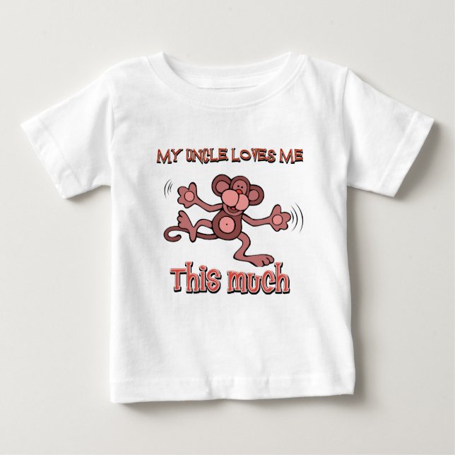 My uncle loves me this much baby T-Shirt (Front)