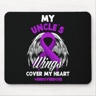 My Uncle's Wings Cover My Heart End Overdose Mouse Pad
