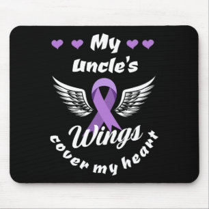 My Uncle's Wings Cover My Heart Overdose Awareness Mouse Pad