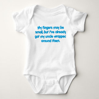 My Uncle's Wrapped (Blue) Baby Bodysuit