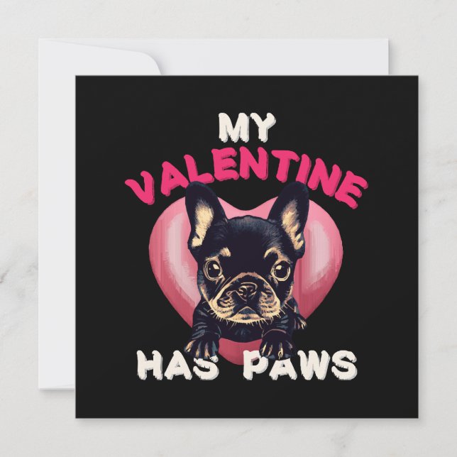 My Valentine has Paws dog lover (Front)