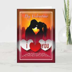 My Valentine I’ll Love You ‘Til The End Of Time Card