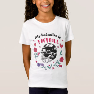My Valentine is Football Business Card Napkins T-S T-Shirt