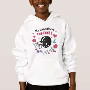 My Valentine is Football Invitation Postcard T-Shi