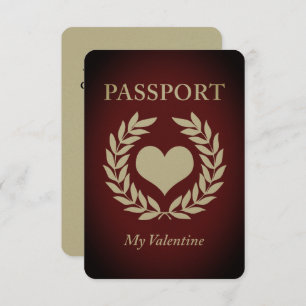 my valentine passport invitation