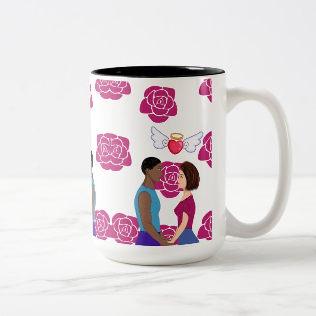 My valentine's Day. Two-Tone Coffee Mug (Right)