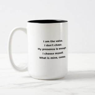 My Value Isn’t Negotiable   Power Self-Love Mug
