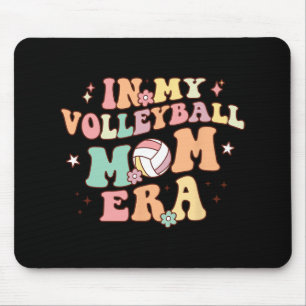 My Volleyball Mum Era Game Day Cute Retro Volleyba Mouse Pad