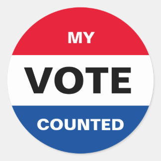 My Vote Counted Sticker
